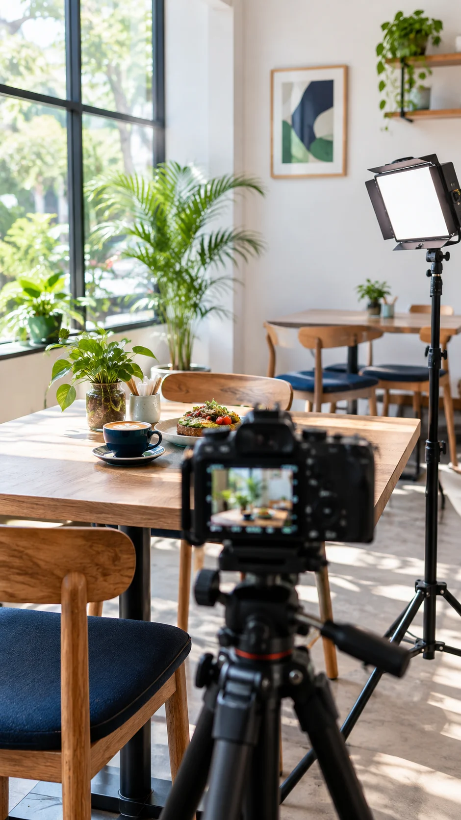 Behind the scenes at a client shoot