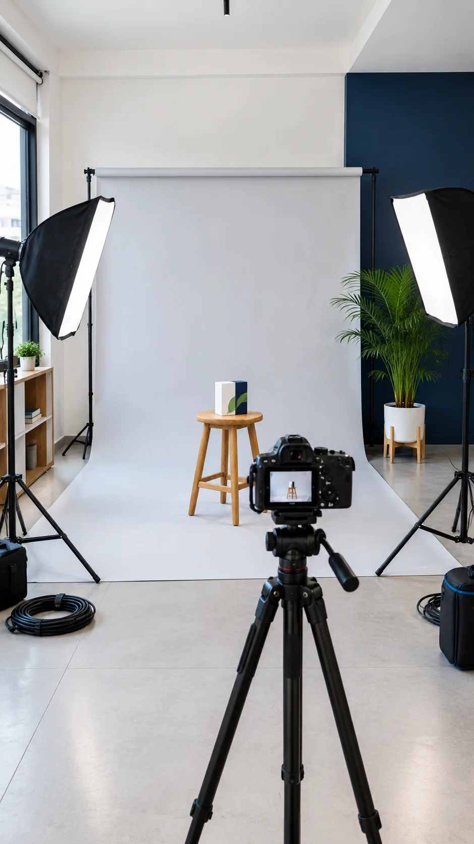 The Ecosphere Media studio set up for a shoot